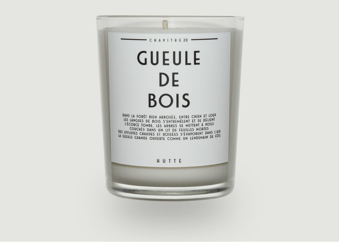 Bougie Parfumée Gueule De Bois 190 g - Hutte