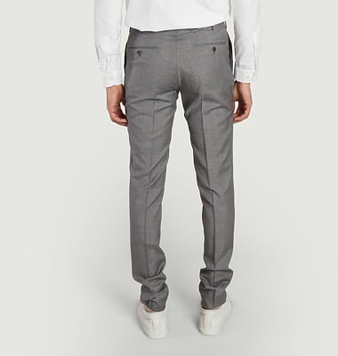 Formal wool slim fit pants