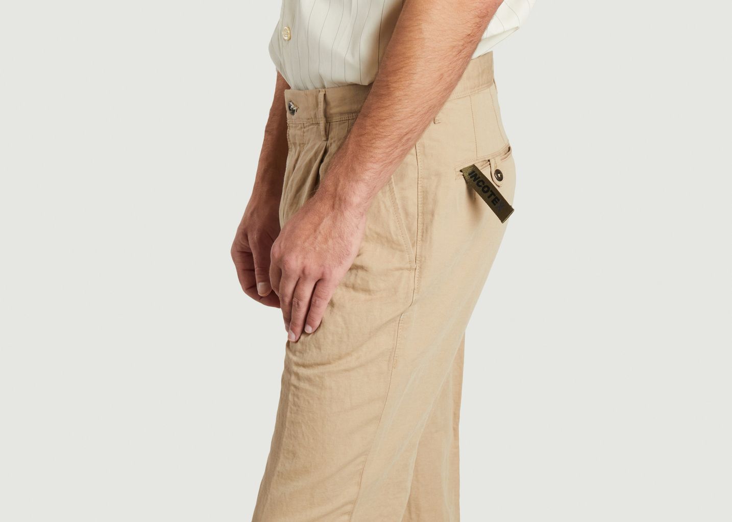 Slim-fit pants with darts - Incotex