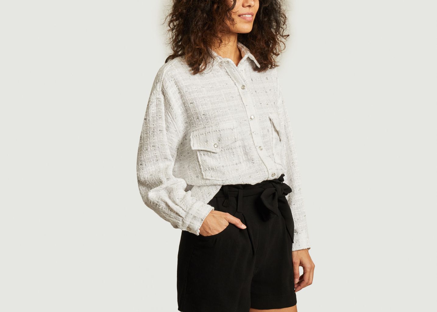 Surchemise oversize effet tweed Minko - IRO