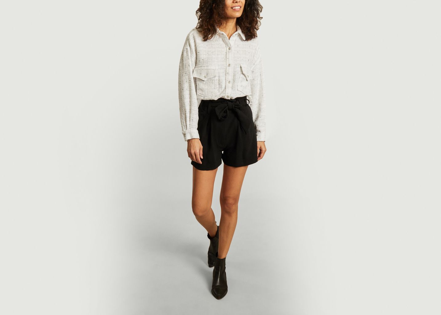 Surchemise oversize effet tweed Minko - IRO