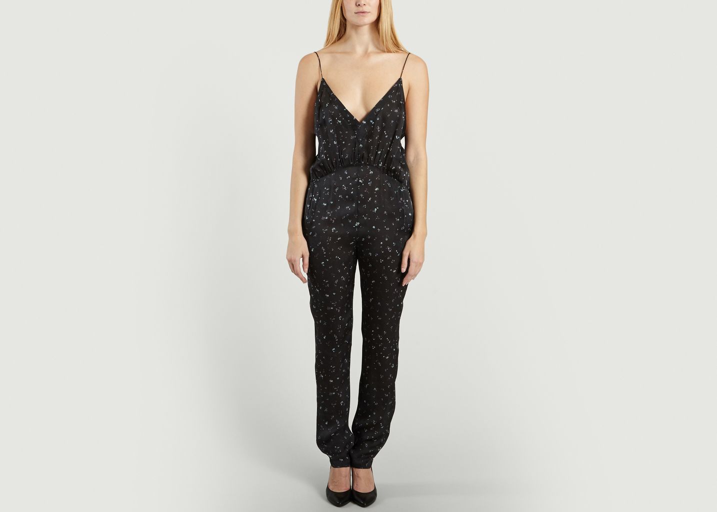 iro v neck jumpsuit