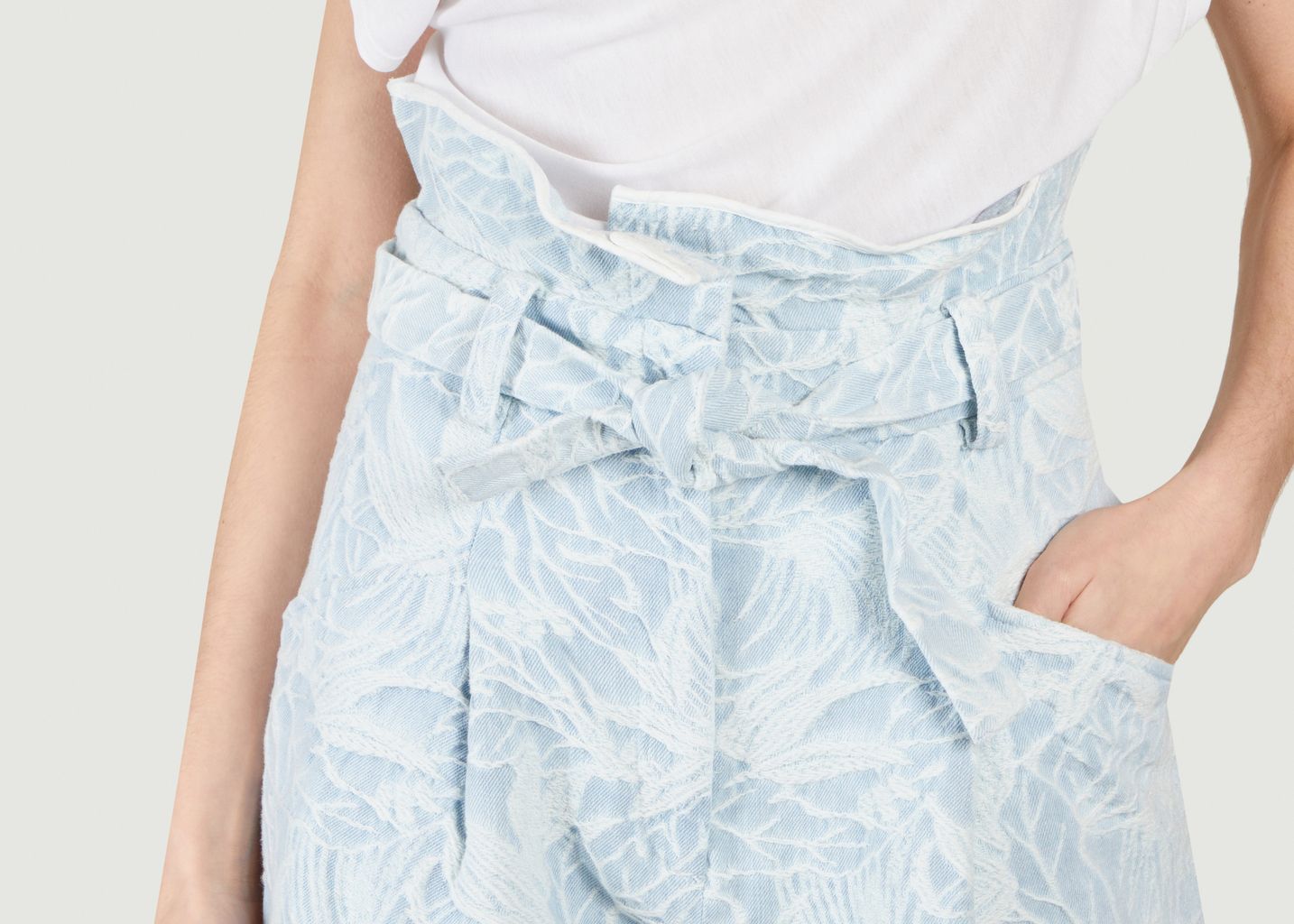 Ena denim shorts with vegetable pattern - IRO
