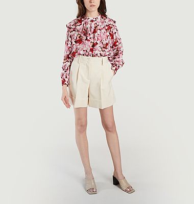 Carus blouse in silk and cotton