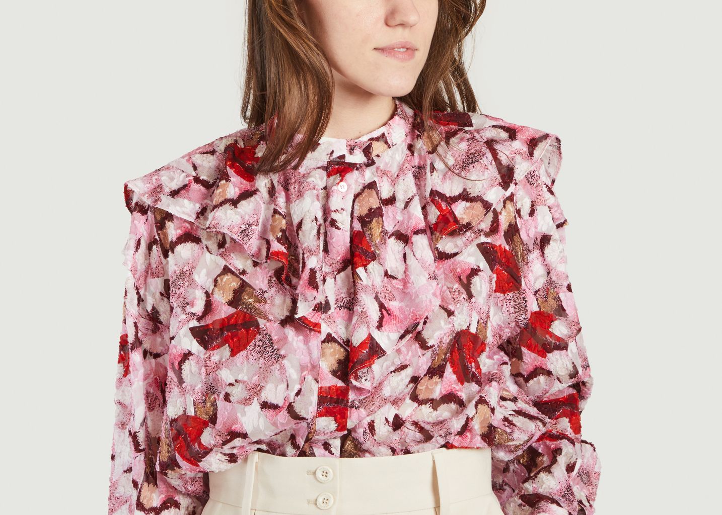 Carus blouse in silk and cotton - IRO