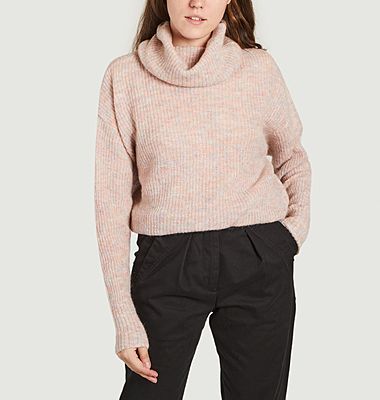 Gänseblümchen-Pullover aus Wollmischung