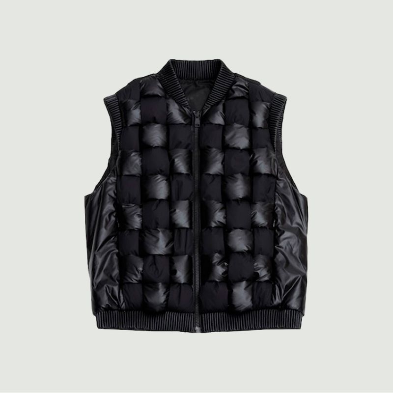 Sleeveless down jacket with woven quilting - IRO