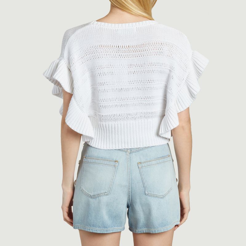 Ouzna Cropped Knit Sweater - IRO