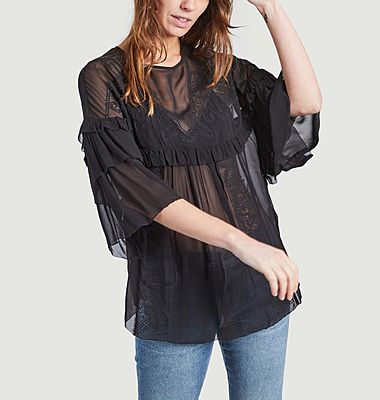 Top A Broderie Anglaise Sude