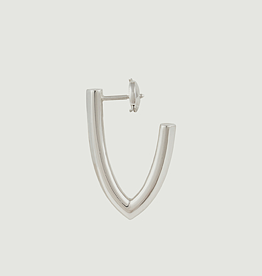 Boucle d'oreille argent V