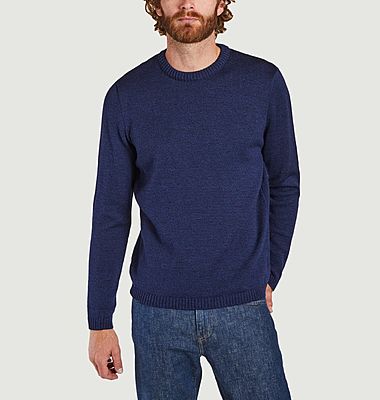 Merino wool fisherman sweater