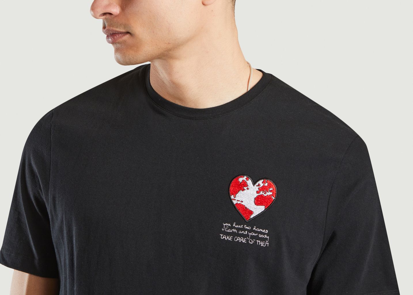 One heart printed T-shirt - JagVi Rive Gauche