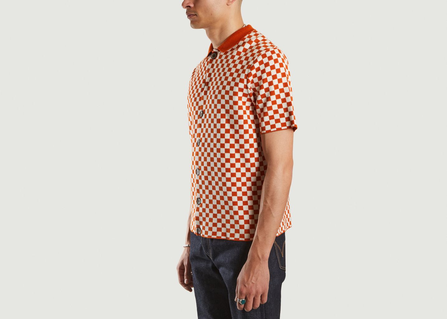 Polo tricoté Terra Cotta - JagVi Rive Gauche