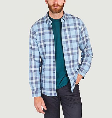 Cotton flannel check shirt