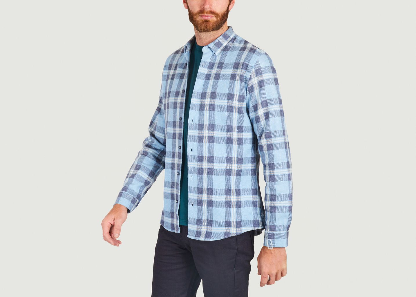 Cotton flannel check shirt - JagVi Rive Gauche