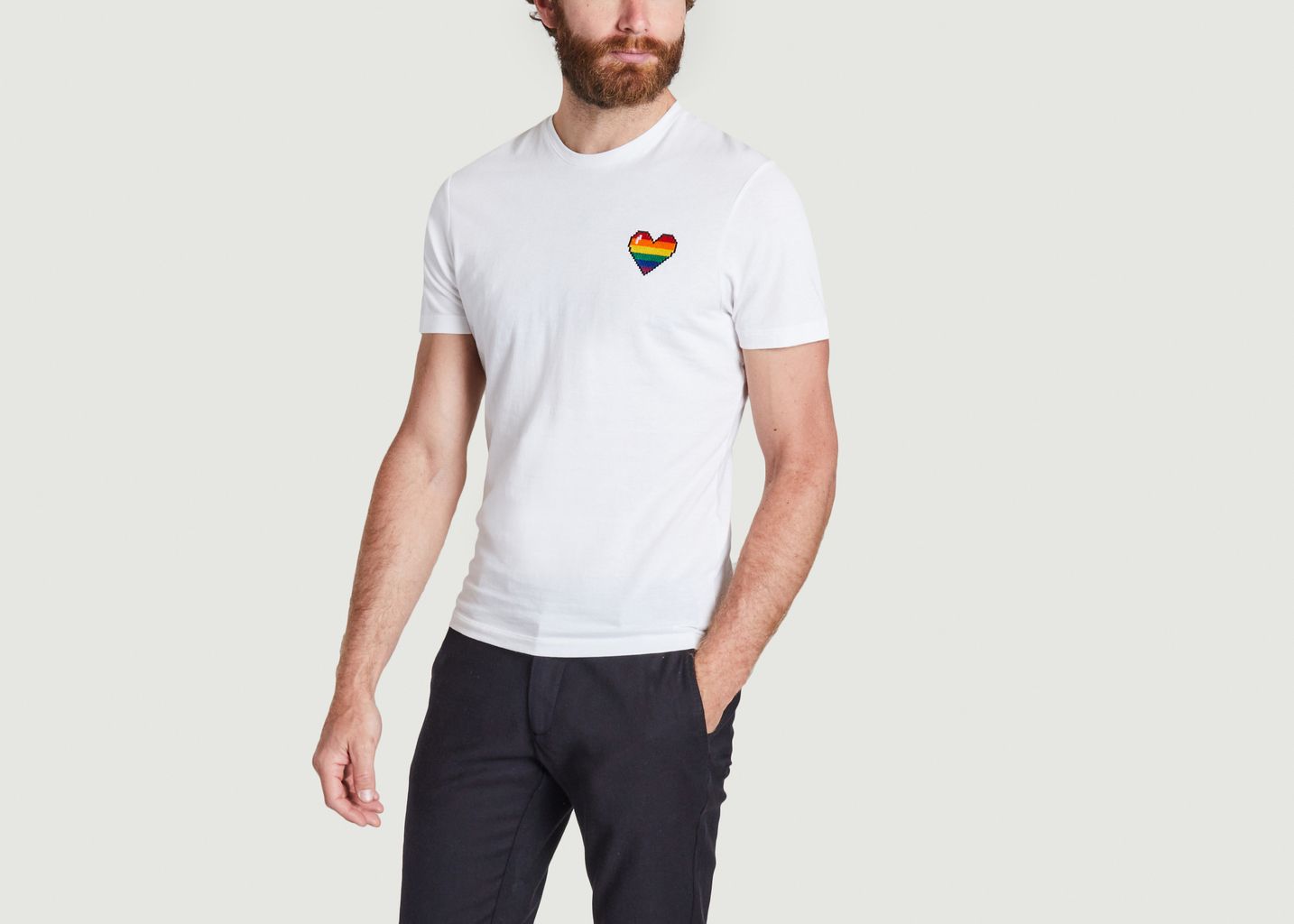 Short-sleeved round-neck T-shirt - JagVi Rive Gauche
