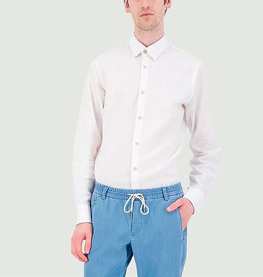 Slim-fit linen shirt