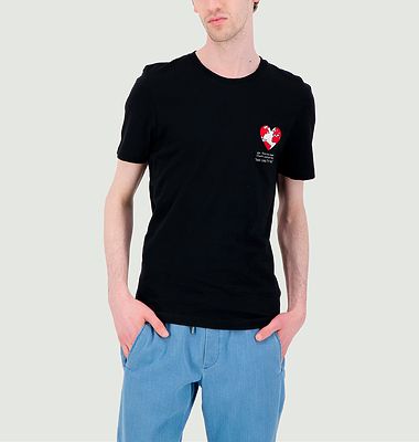 T-shirt with Red Earth embroidery