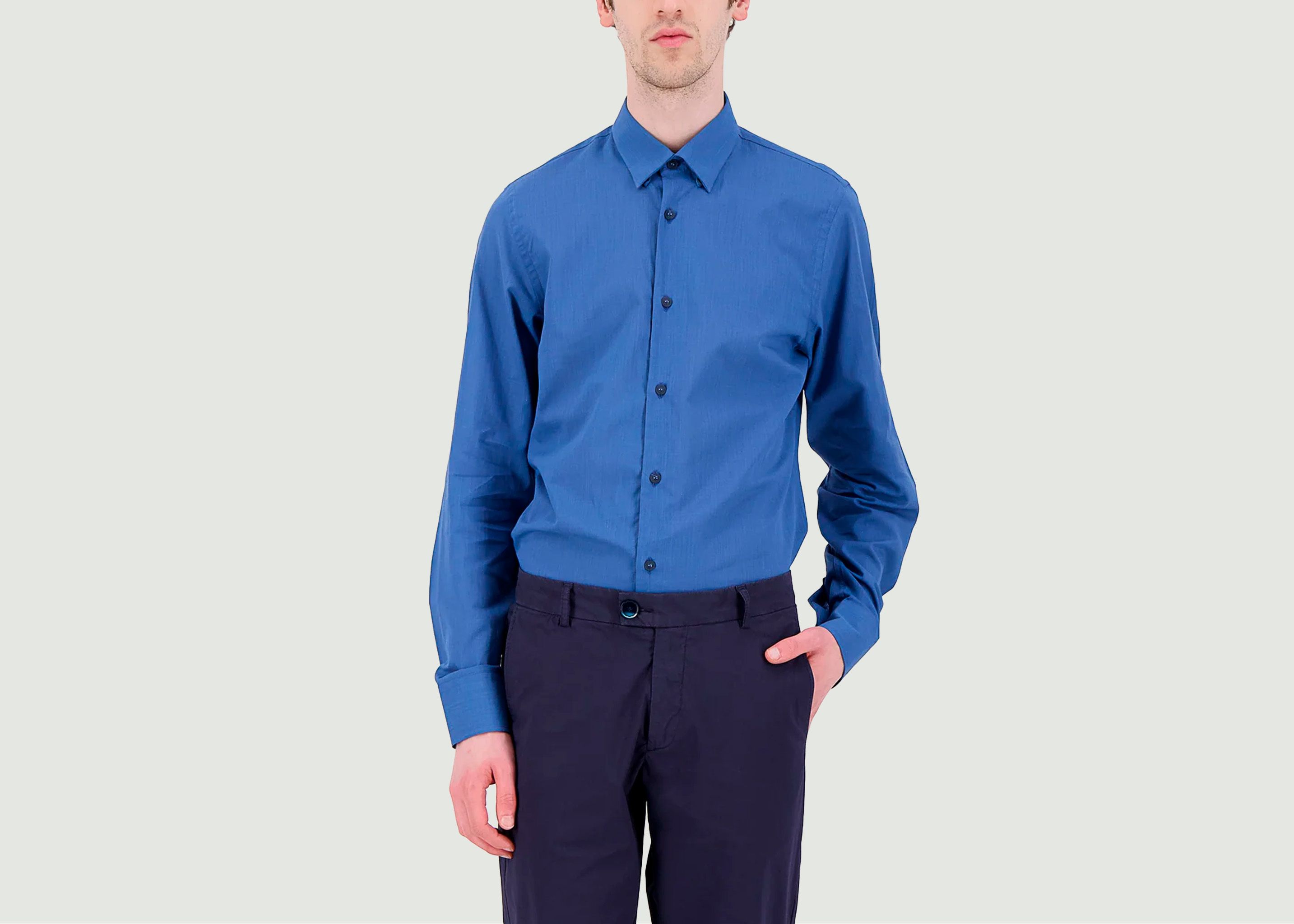Lightweight cotton slim-fit shirt - JagVi Rive Gauche