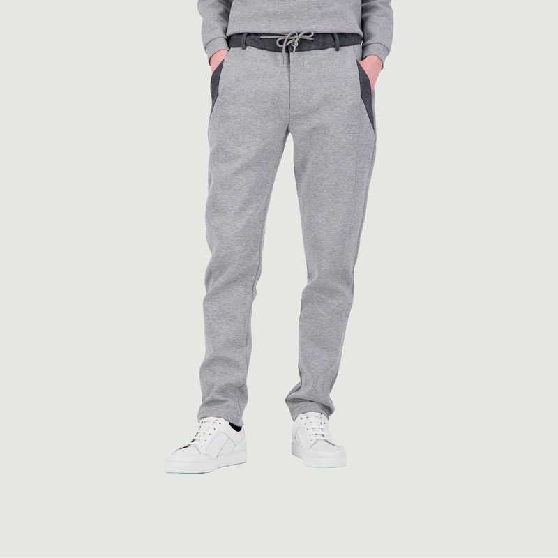 Casual pants with contrasting details Sporty City - JagVi Rive Gauche