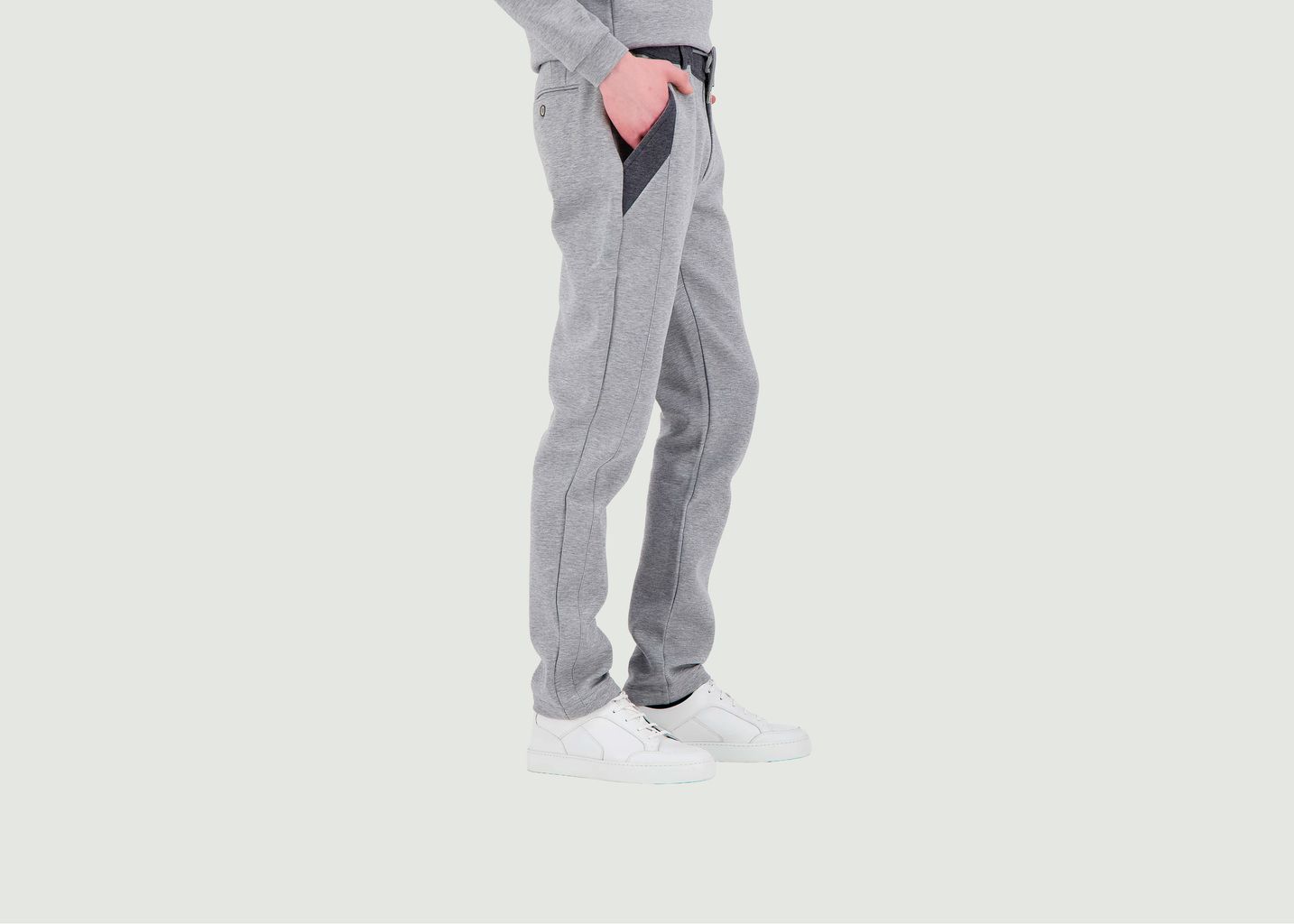 Casual pants with contrasting details Sporty City - JagVi Rive Gauche