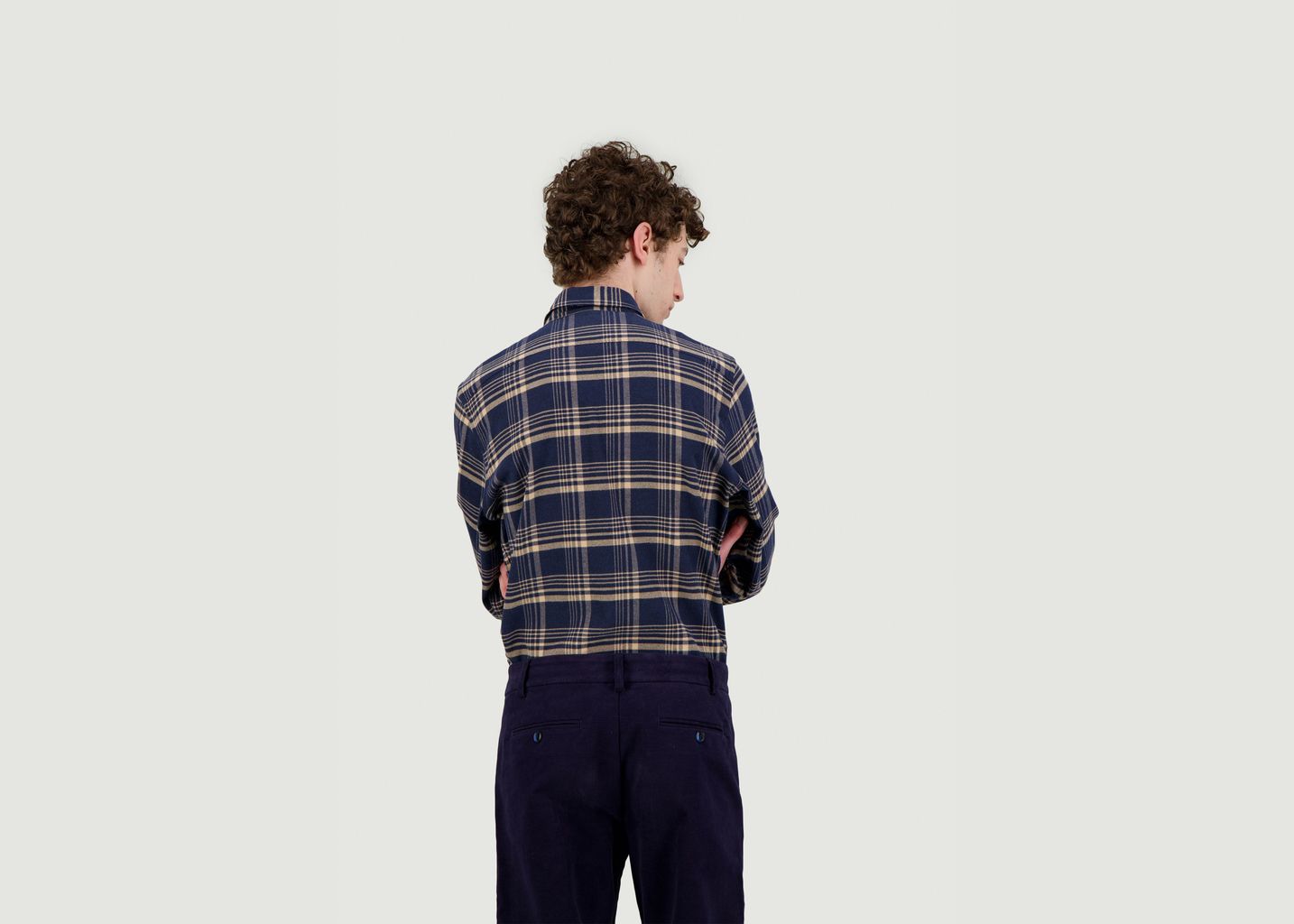 Organic Flannel Check Shirt - JagVi Rive Gauche