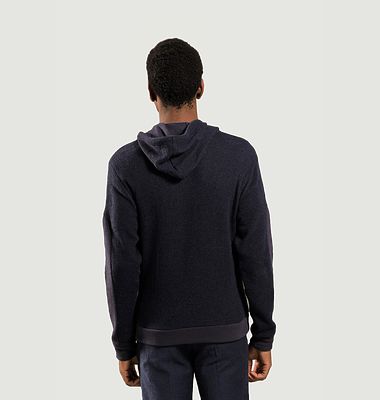 Sweat À Capuche En Coton Laine