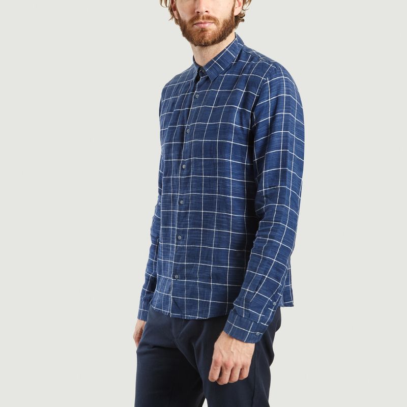 Chemise Two en Lin à Carreaux - JagVi