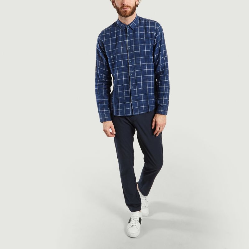 Chemise Two en Lin à Carreaux - JagVi