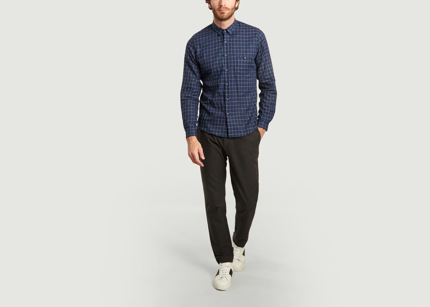 Chemise carreaux à poche - JagVi