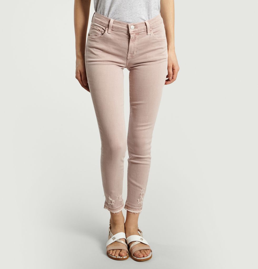 Sale Mid Rise Capri Jeans Pink J Brand 