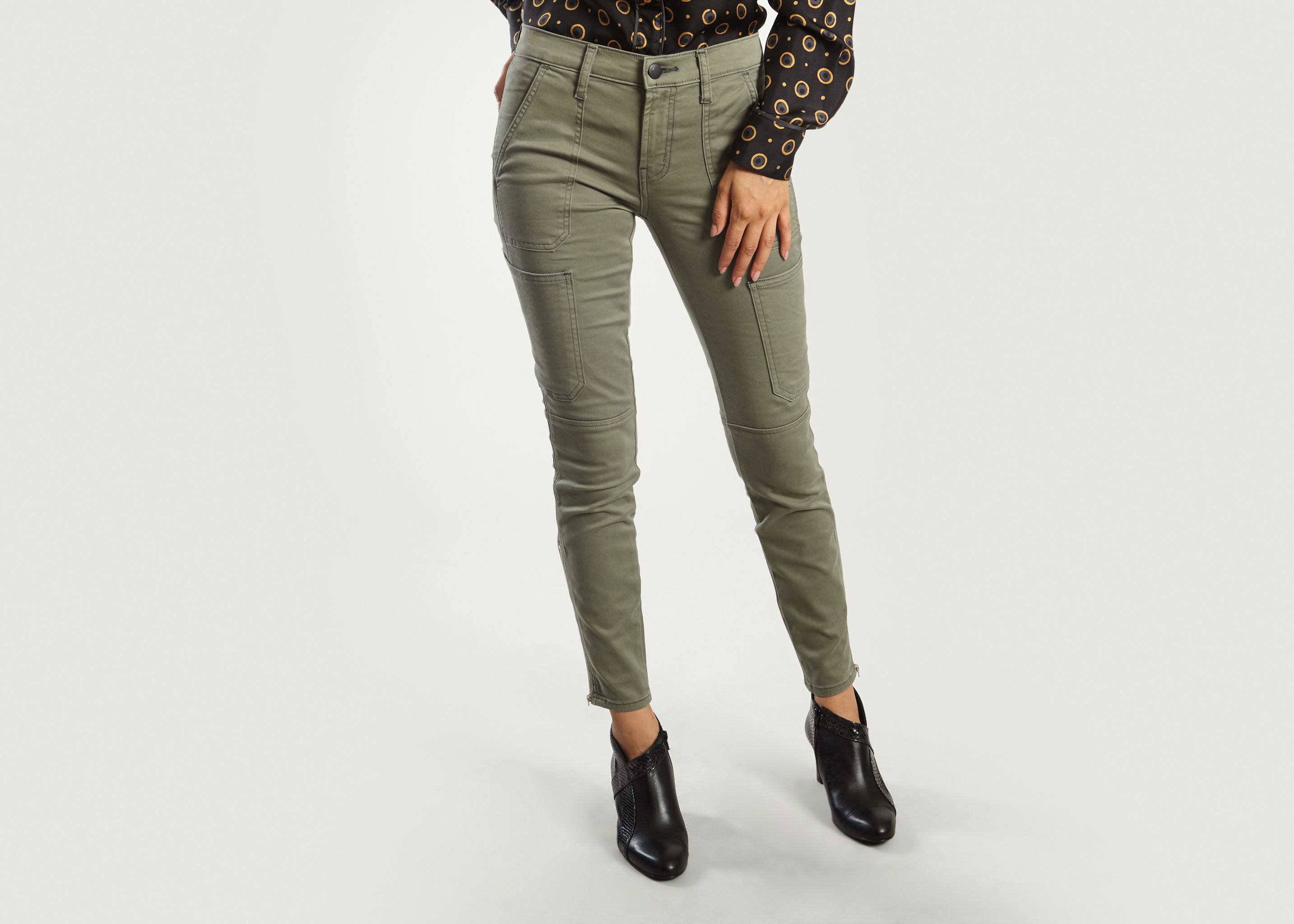 mid rise skinny khaki pants