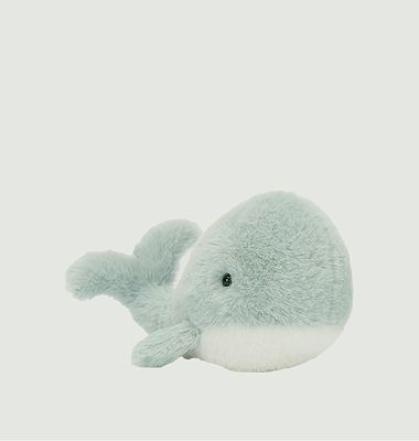 Wavelly Whale Grey Plush
