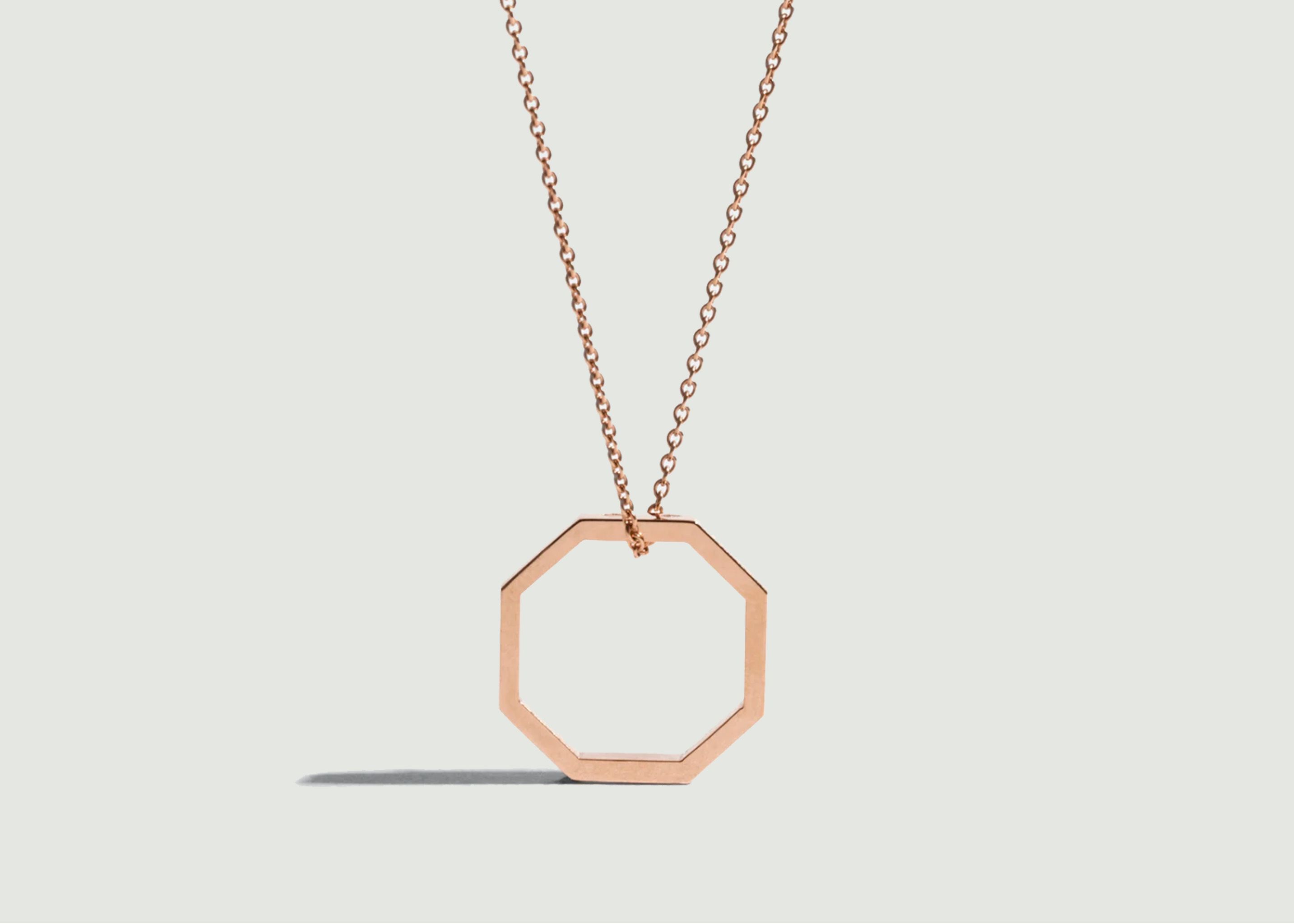 Octagon 18 long necklace - JEM