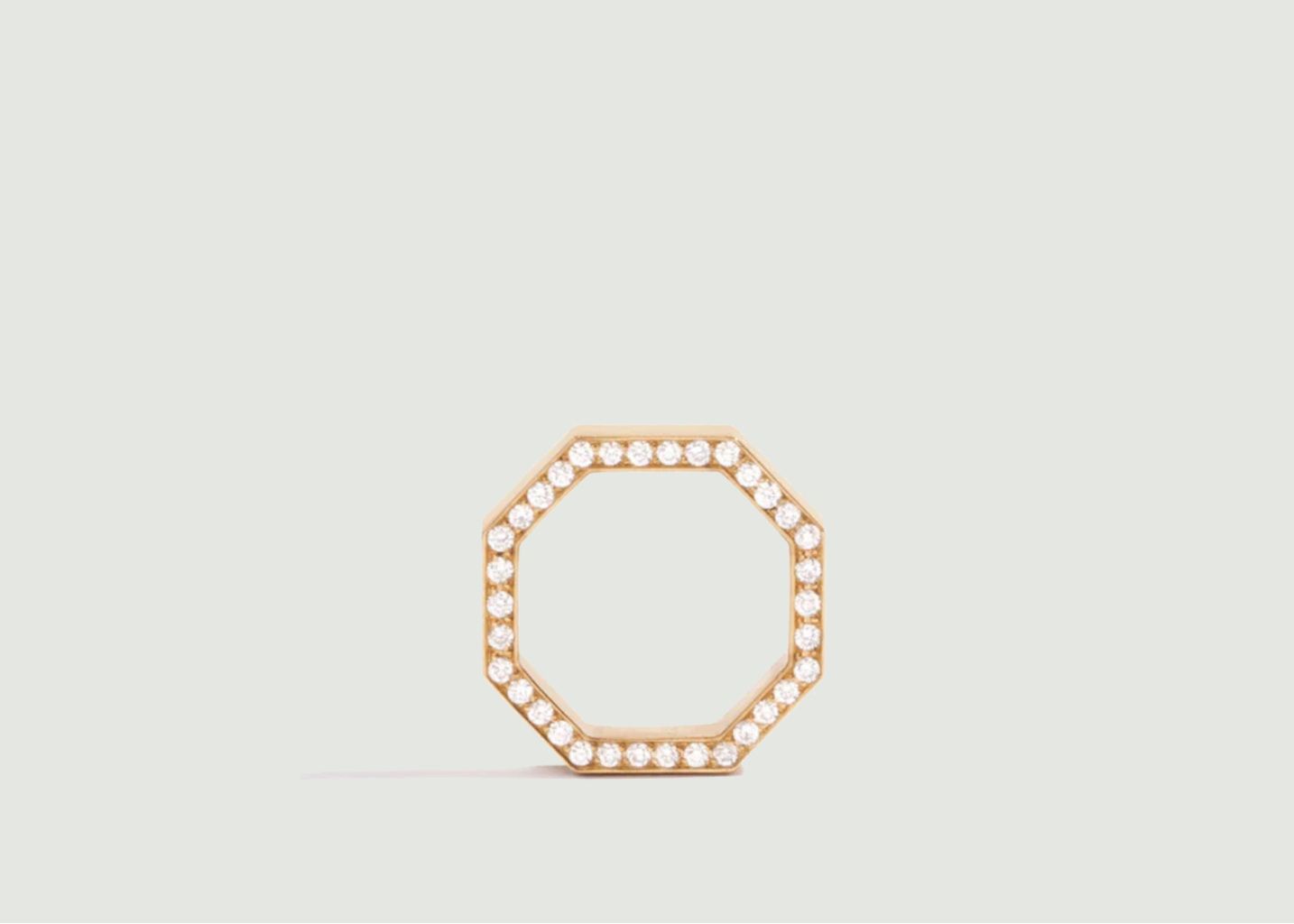 Octagon 14 pavé necklace - JEM