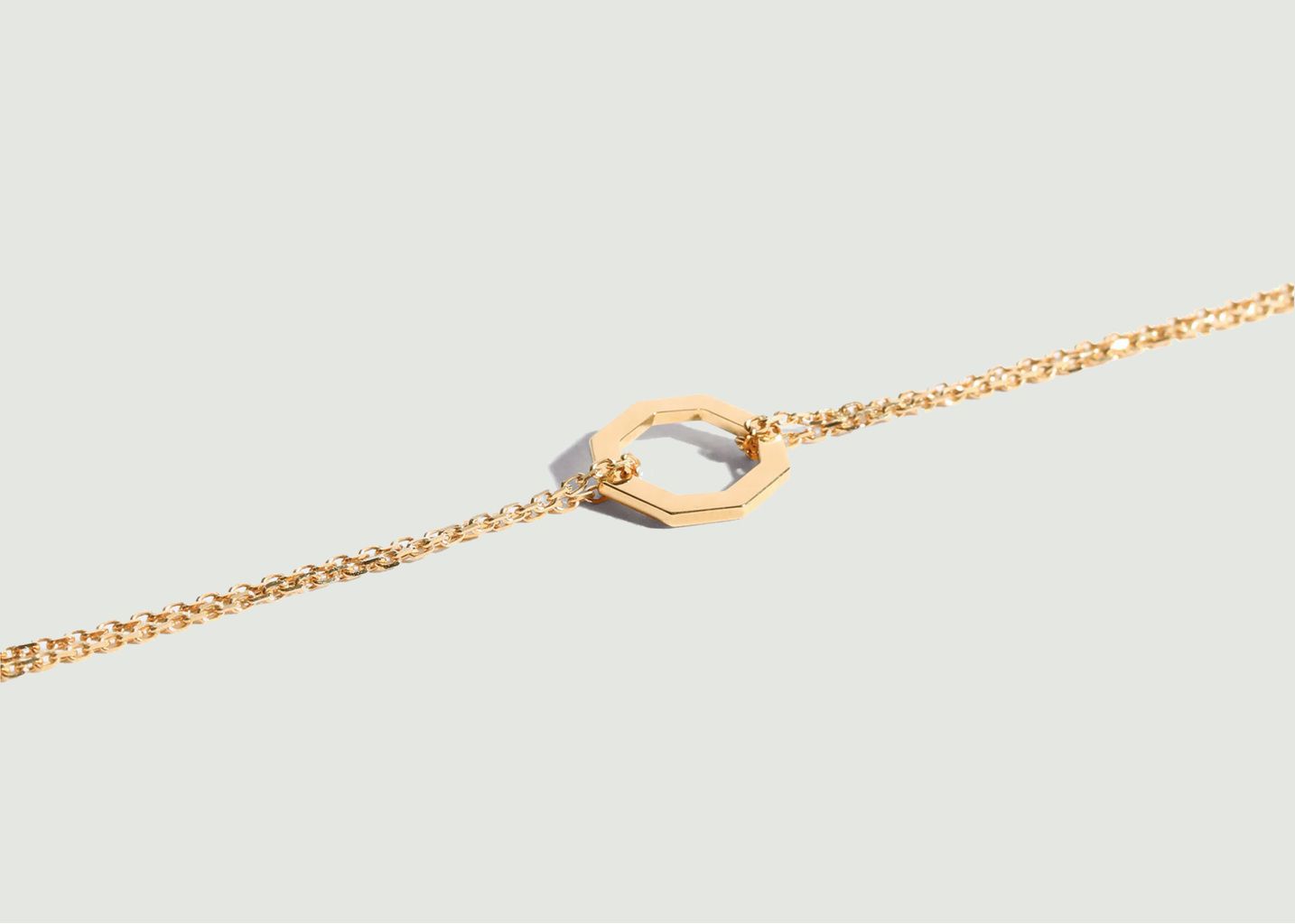 Small Octagon bracelet on chain - JEM