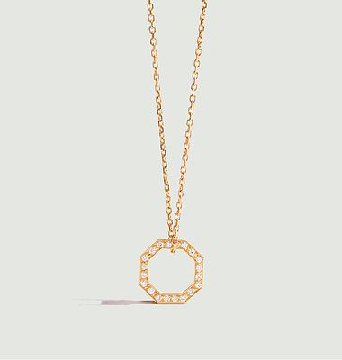 Small Pave Octagon necklace