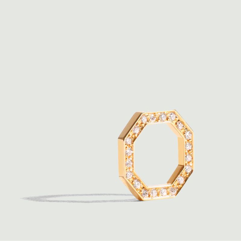 Small Pave Octagon necklace - JEM