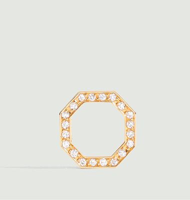 Small Pave Octagon necklace