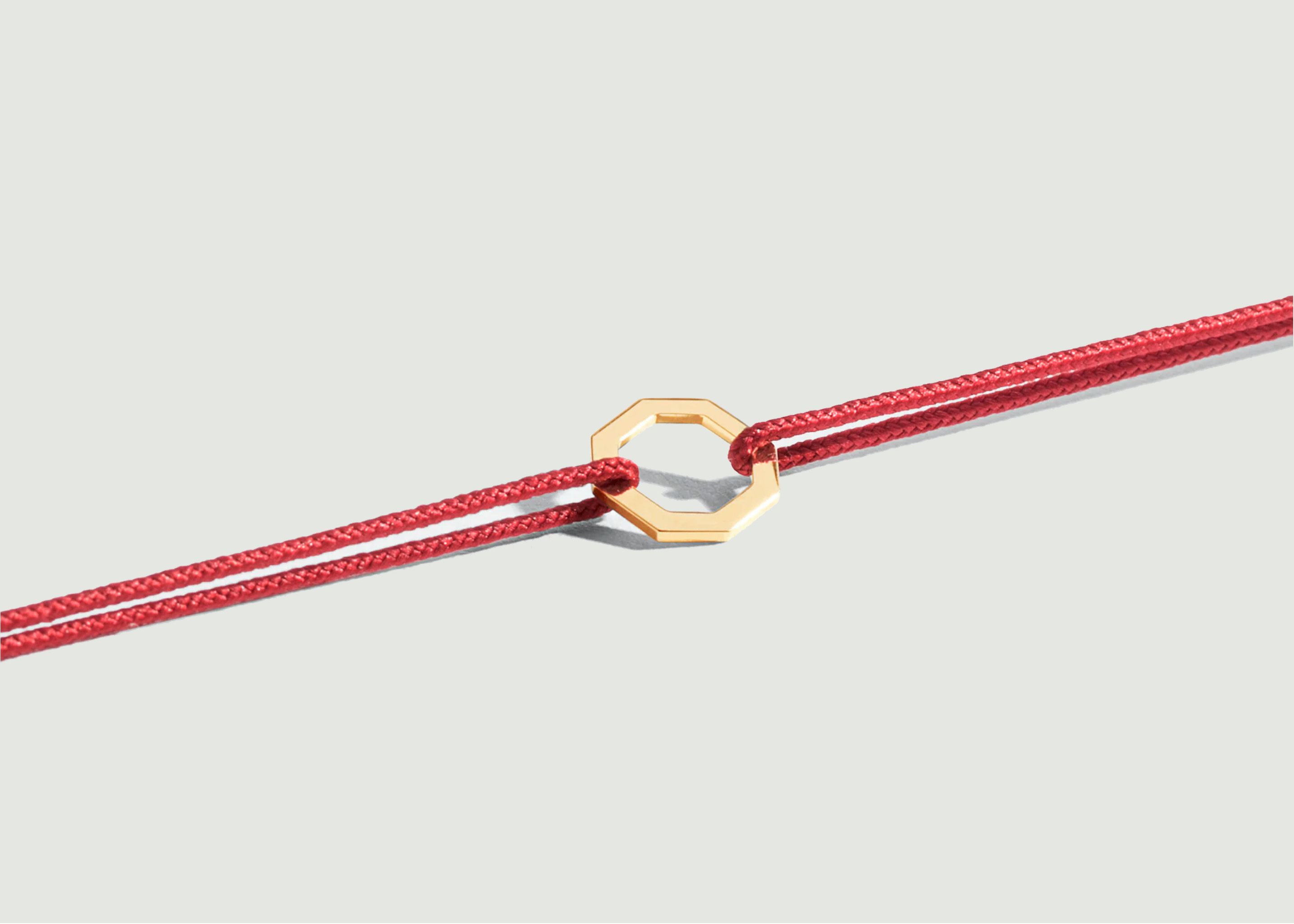 Bracelet Petit Octogone Sur Cordon - JEM
