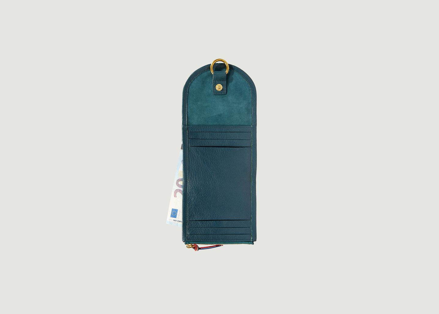 Portefeuille en croûte velours effet jean Félix S - Jérôme Dreyfuss