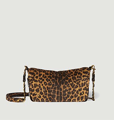 Bobi S leopard print shoulder bag