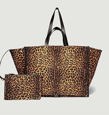 Leon L leopard print bag