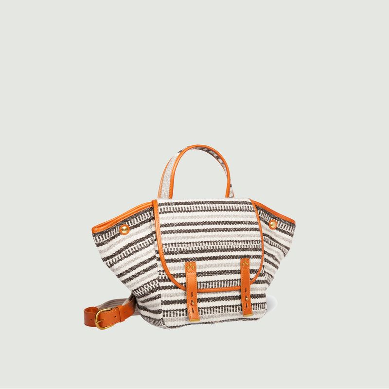 Stan Panier M wool and leather tote bag - Jérôme Dreyfuss