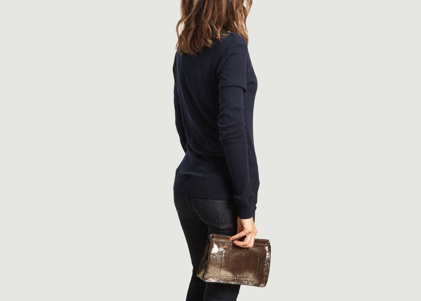 Pochette Clic Clac L Chèvre Lamé - Jérôme Dreyfuss