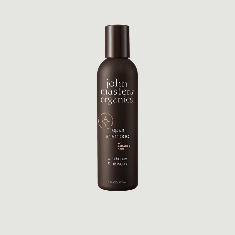 Shampoo für geschädigtes Haar mit Honig und Hibiskus - John Masters Organics