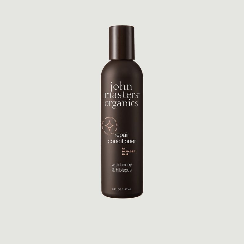 Après-shampoing pour cheveux abîmés au miel et à l'hibiscus - John Masters Organics