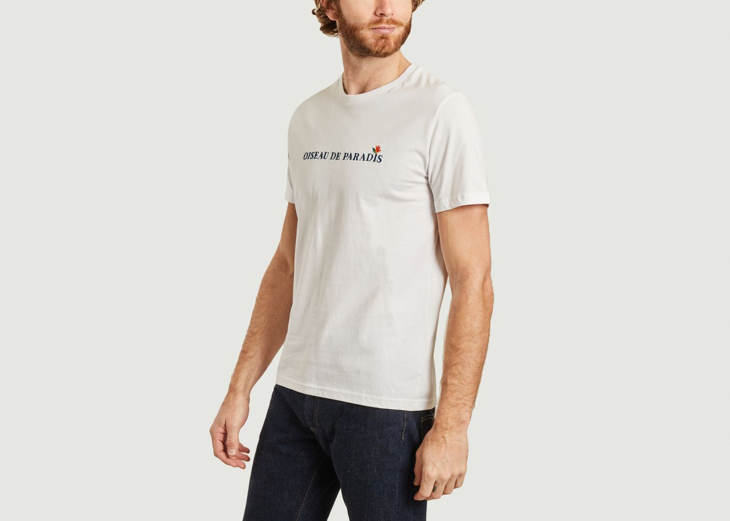 T-shirt brodé oiseau de paradis - Johnny Romance