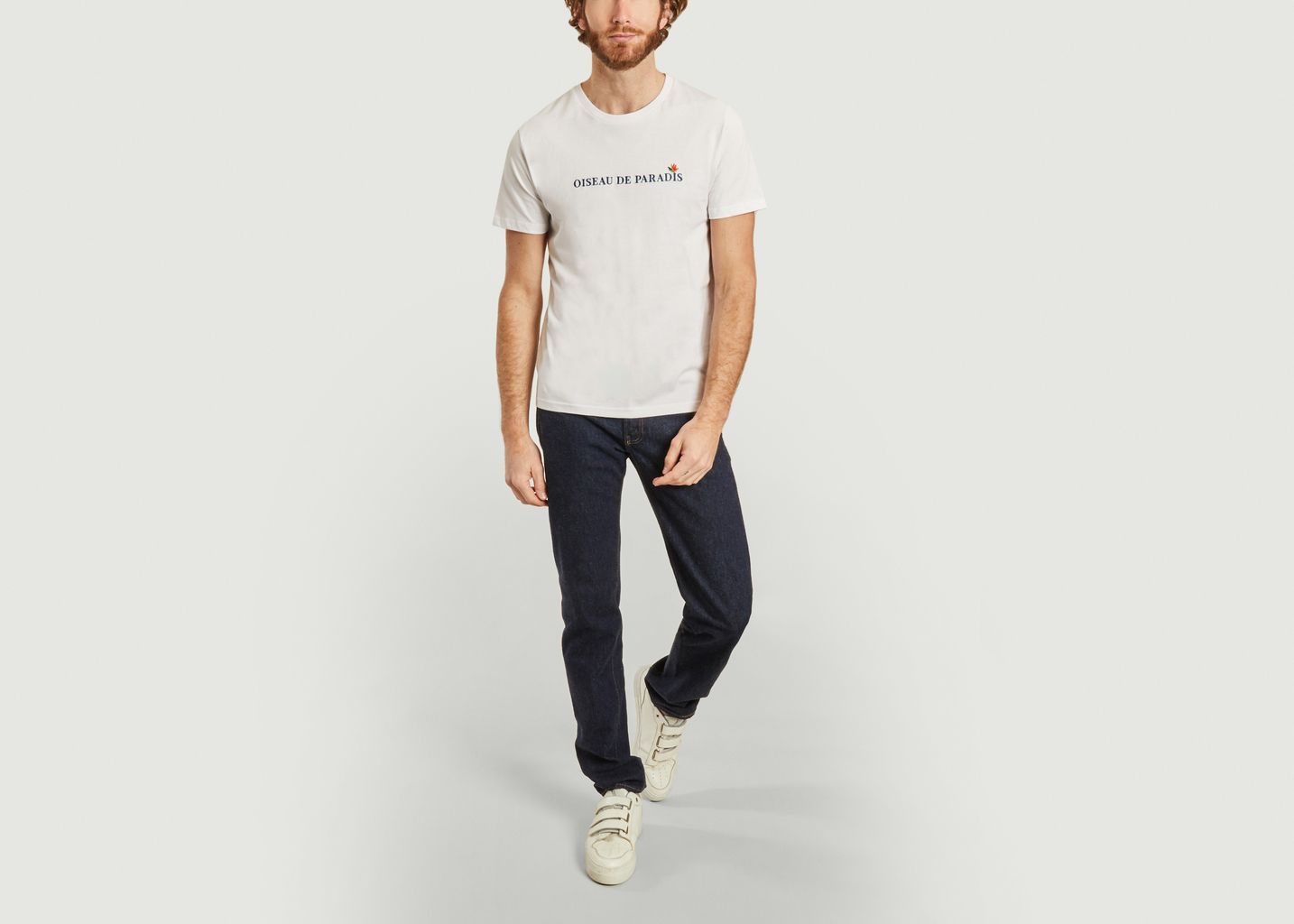 T-shirt brodé oiseau de paradis - Johnny Romance