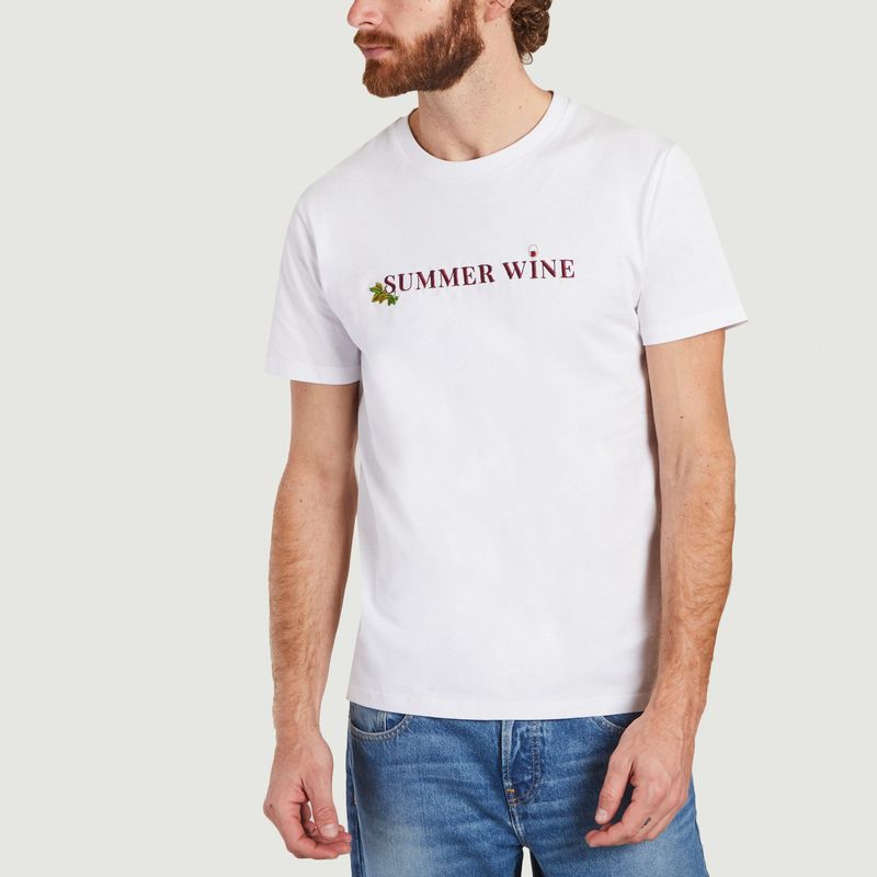 T-shirt en coton bio avec broderie Summer Wine - Johnny Romance